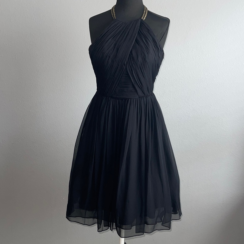 Shoshanna Silk Black Evening Dress